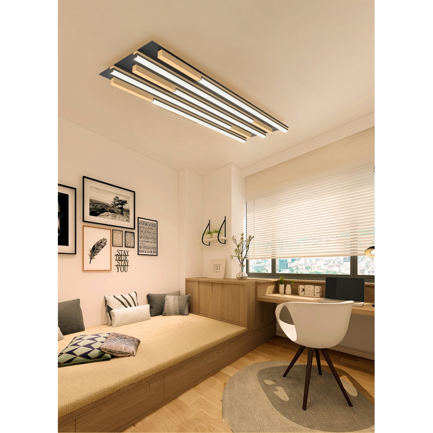 Wofi 9031-506L - LED Dæmpbar loftlampe PALERMO LED/57W/230V gummitræ