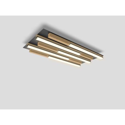 Wofi 9031-506S  - LED loftlampe dæmpbar PALERMO LED/34W/230V gummitræ