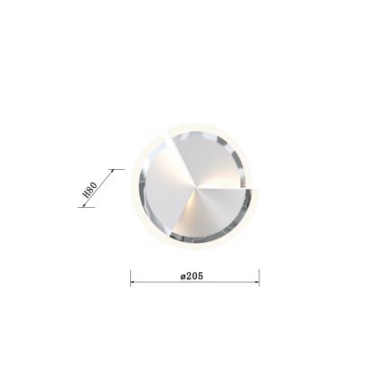 Wofi 9036-108S - LED vægspot dæmpbar TRAPANI LED/12W/230V