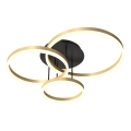 Wofi 9049-401 - LED dæmpbar loftlampe PERPIGNAN LED/51W/230V i guld