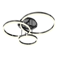 Wofi 9049-405 - LED Dæmpbar loftlampe PERPIGNAN LED/51W/230V sort/glansfuld krom