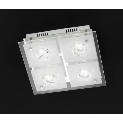 Wofi 9105.04.01.6300 - LED loftlampe TYRA 4xLED/4W/230V