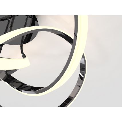 Wofi 9134-105L - LED loftlampe dæmpbar INDIGO LED/50W/230V sort/skinnende krom