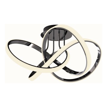 Wofi 9134-105L - LED loftlampe dæmpbar INDIGO LED/50W/230V sort/skinnende krom