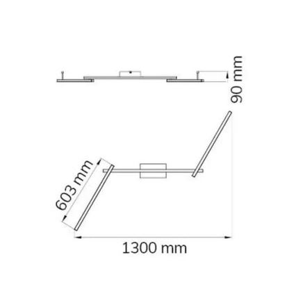 Wofi 9163.03.01.0000 - LED loftlampe CLAY 3xLED/10W/230V