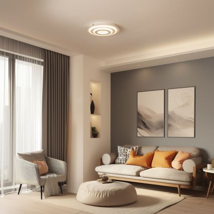 Wofi 9464.01.06.9000 - LED-loftlampe FLYNN LED/25W/230V Ø 60 cm hvid