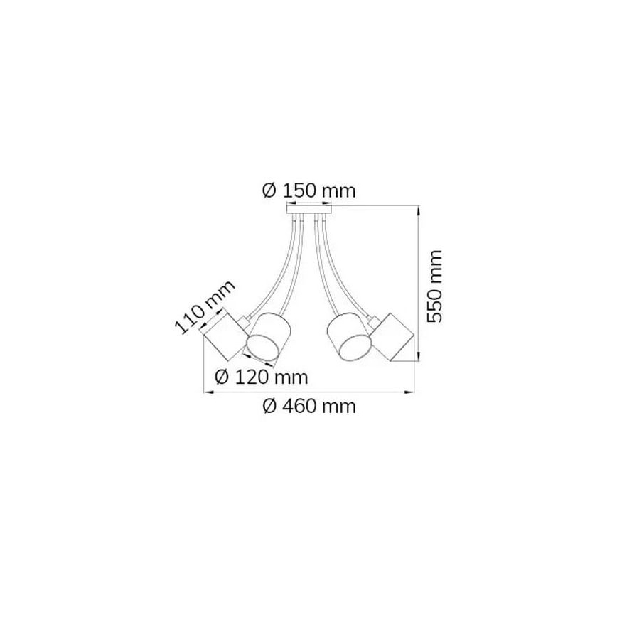 Wofi 9609.06.10.9000 - Pendellampe CHARME 6xE14/40W/230V
