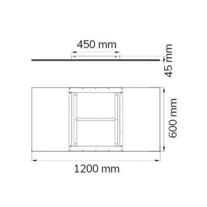 Wofi 9693.01.70.6200 - LED loftlampe dæmpbar LIV LED/44W/230V 2800-5500K + fjernbetjening