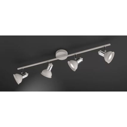 Wofi 984104509000 - Spotlampe ISABEL 4xGU10/28W/230V grå