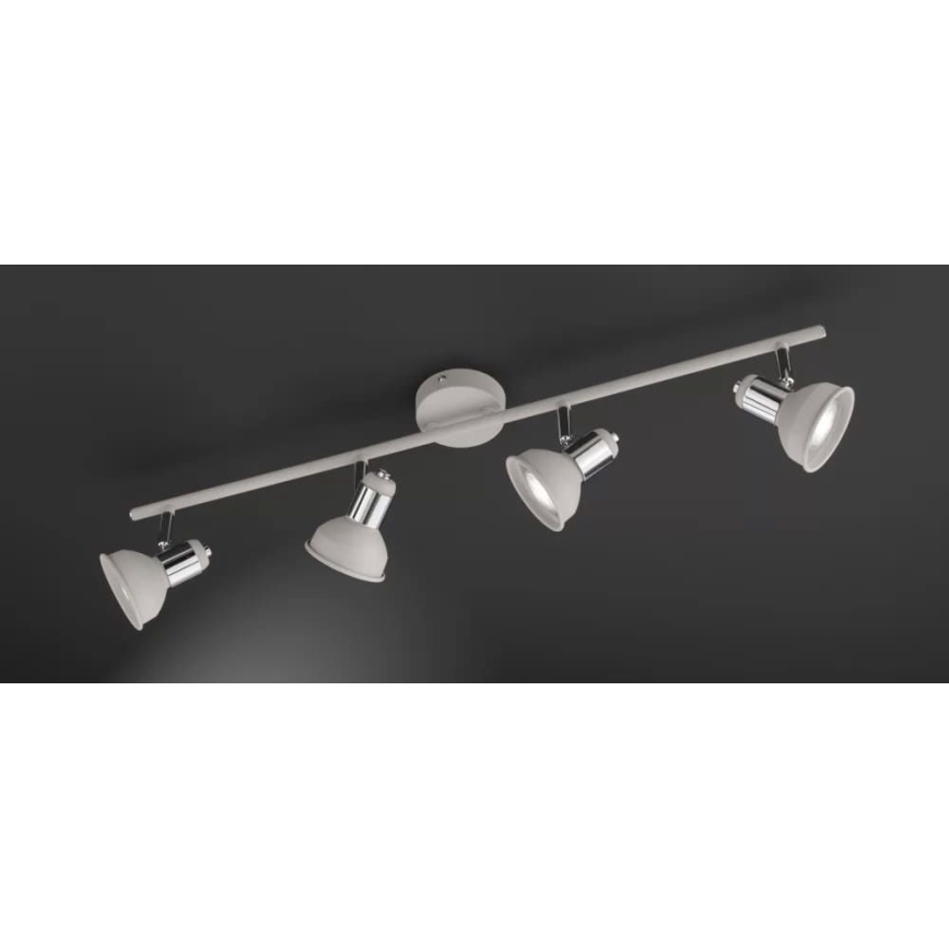 Wofi 984104509000 - Spotlampe ISABEL 4xGU10/28W/230V grå