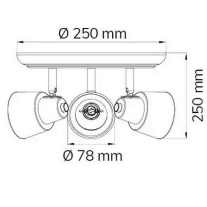 Wofi 984303069000 - Spotlampe ASYA 3xGU10/28W/230V