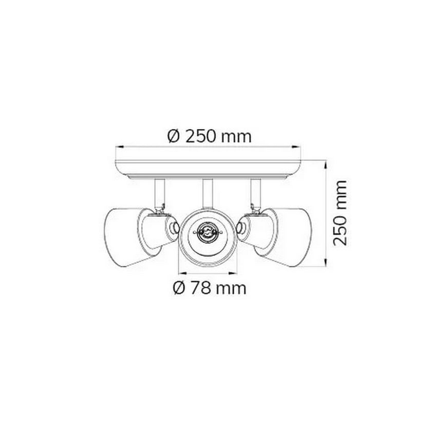 Wofi 984303069000 - Spotlampe ASYA 3xGU10/28W/230V