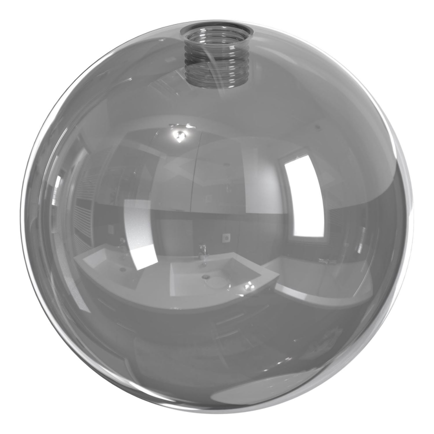 Wofi - Reservedele glas til lysekrone, bordlampe, gulvlampe og væglampe VILLA pr. 15 cm grå