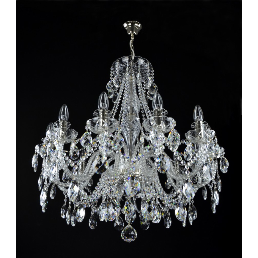 Wranovsky JWZ124122101 - Lysekrone i krystal m. kædeophæng IMPERIAL 12xE14/40W/230V