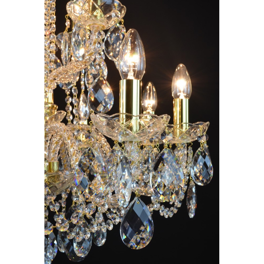 Wranovsky JWZ125122230 - Krystal kædelysekrone MARIERA 12xE14/40W/230V