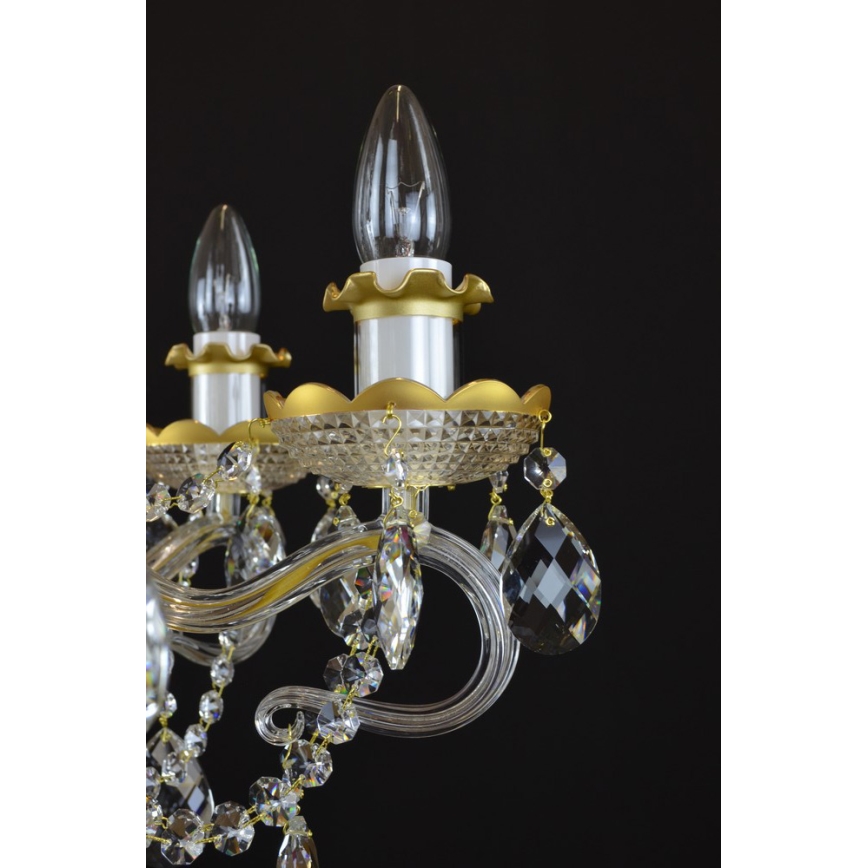 Wranovsky JWZ148062100 - Lysekrone i krystal DIAMANT 6xE14/40W/230V kædeophæng