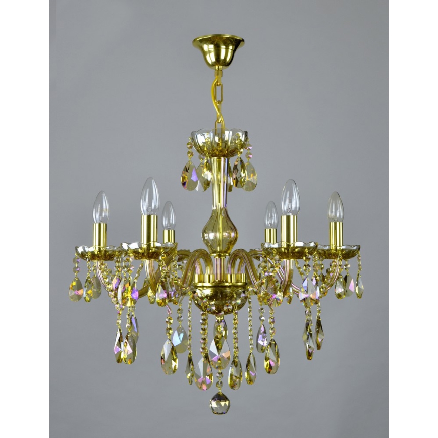 Wranovsky JWZ167061100 - Krystal kædelysekrone CLARIT 6xE14/40W/230V