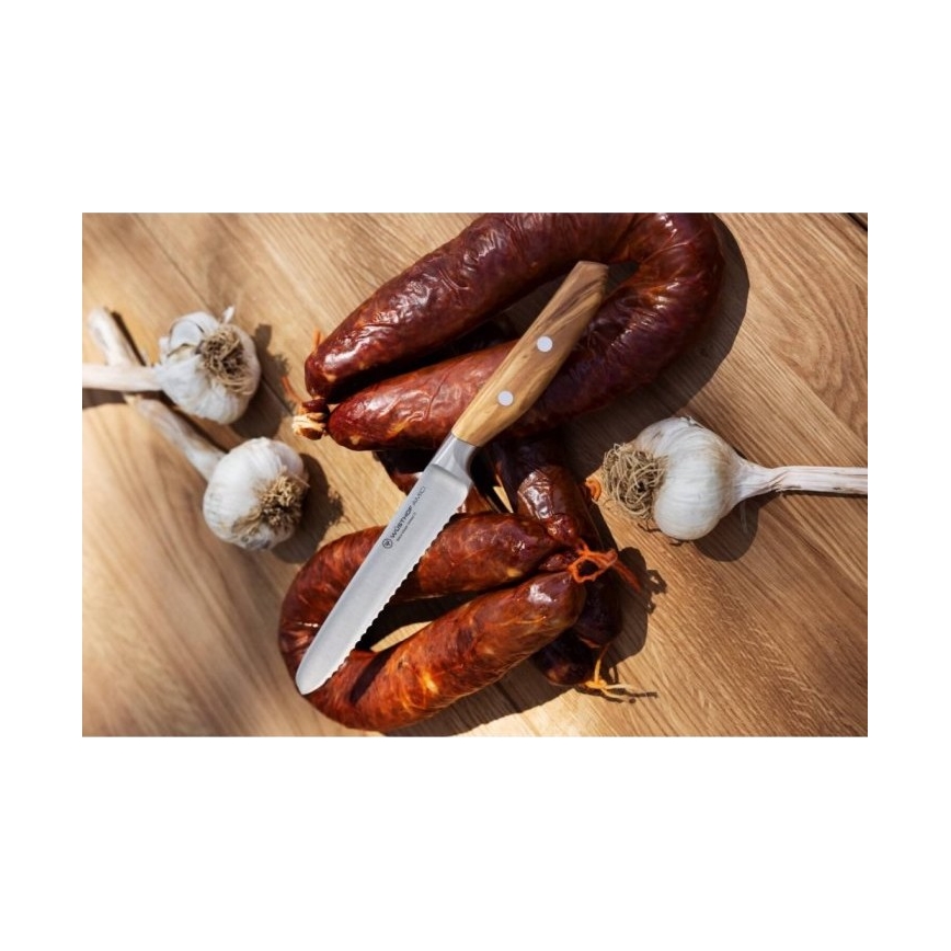 Wüsthof - Brødkniv AMICI 14 cm oliventræ