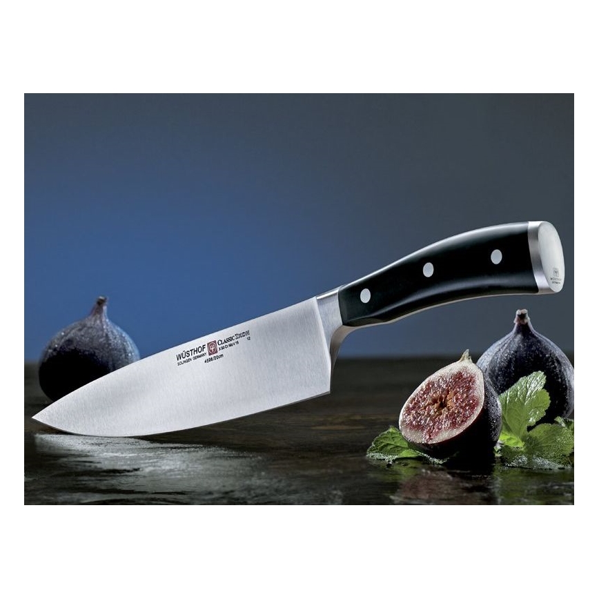 Wüsthof - CLASSIC IKON sæt med 3 køkkenknive, sort