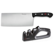 Wüsthof - Kinesisk køkkenkniv og knivsliber GOURMET