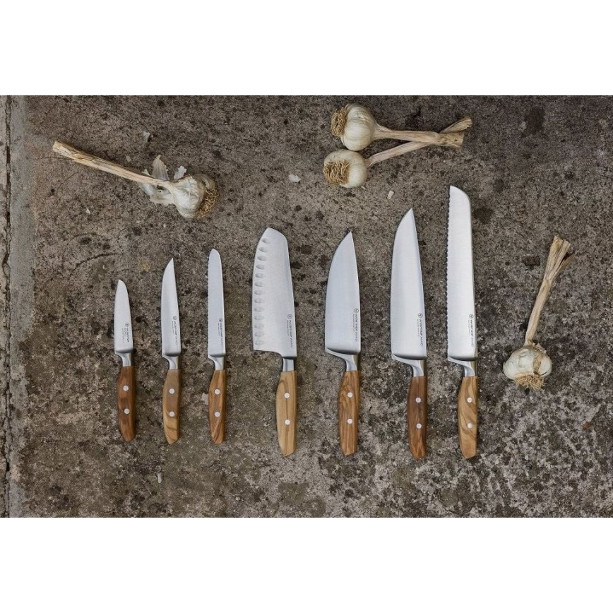 Wüsthof - Køkkenkniv santoku AMICI 17 cm oliventræ
