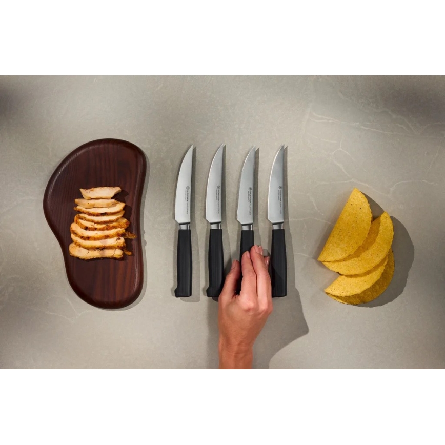 Wüsthof - PARTNER steakknivsæt, 4 stk., sort