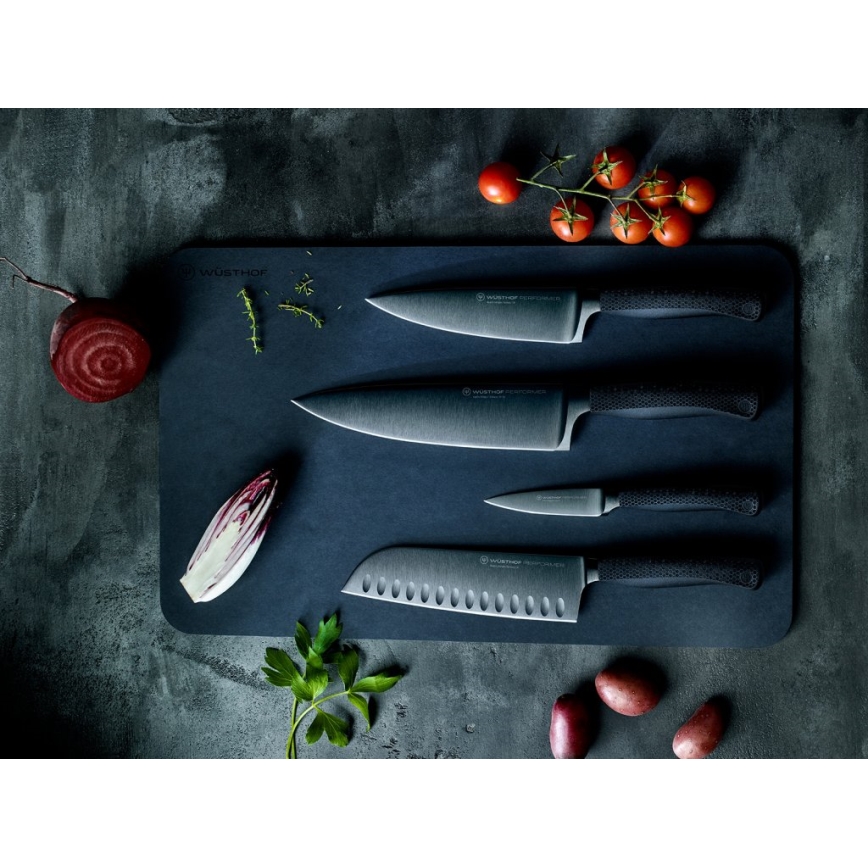 Wüsthof - Køkkenkniv santoku PERFORMER 17 cm sort
