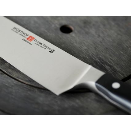 Wüsthof - Sæt med køkkenknive i knivblok CLASSIC IKON 7 stk. aske/sort