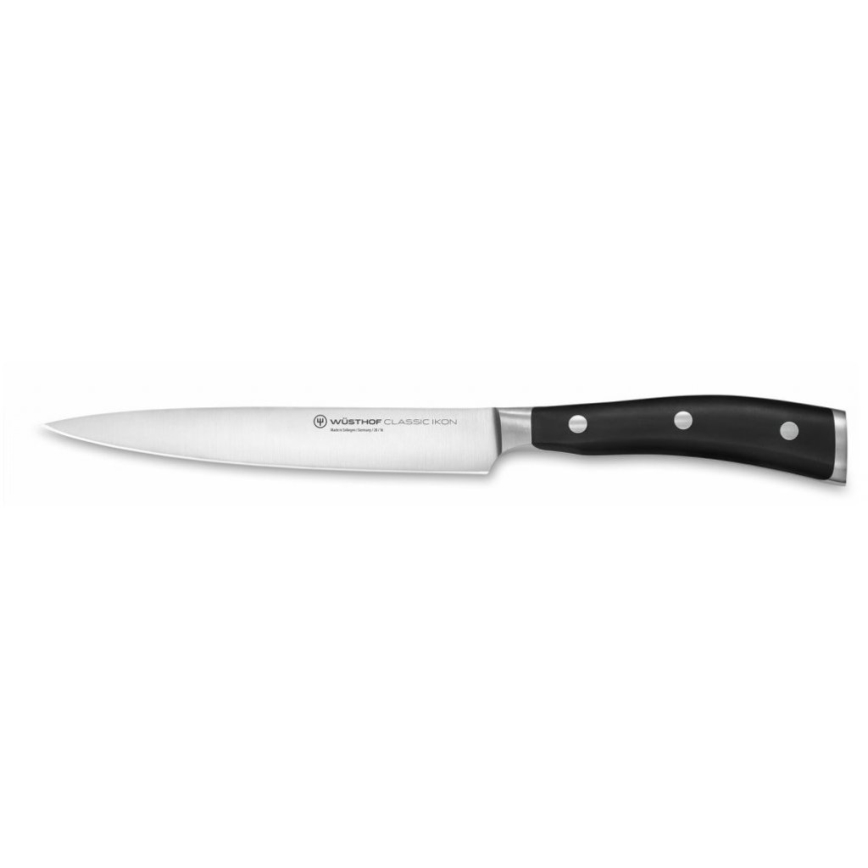 Wüsthof - Sæt med køkkenknive i knivblok CLASSIC IKON 7 stk. aske/sort