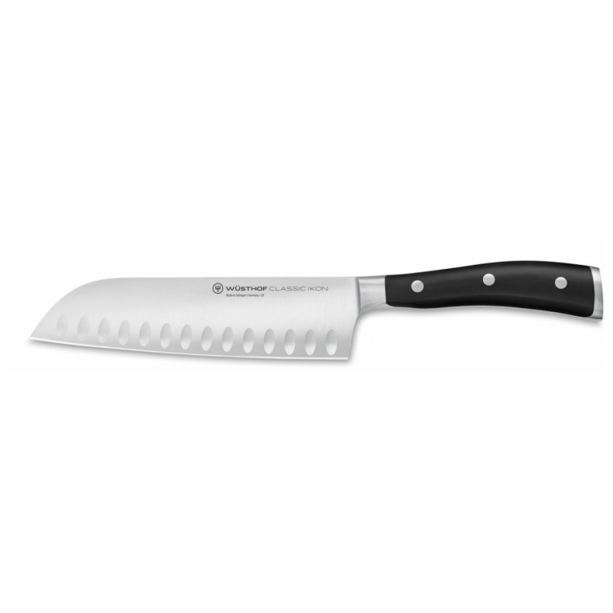 Wüsthof - Sæt med køkkenknive i knivblok CLASSIC IKON 7 stk. aske/sort