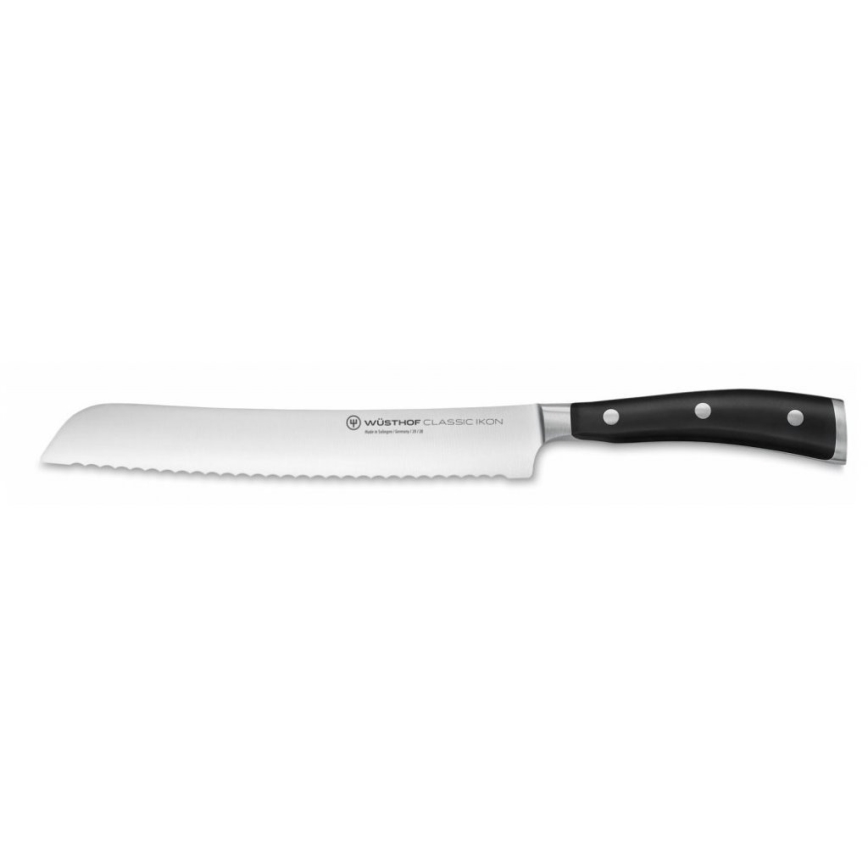 Wüsthof - Sæt med køkkenknive i knivblok CLASSIC IKON 7 stk. aske/sort