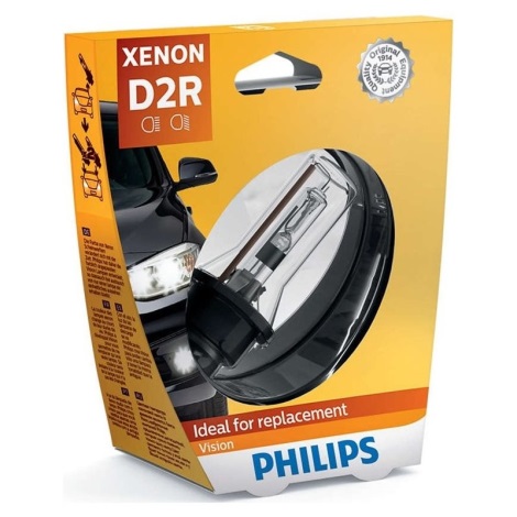 Xenon Bilpære Philips VISION 85126VIS1 D2R P32d-3 35W/85V 4600K