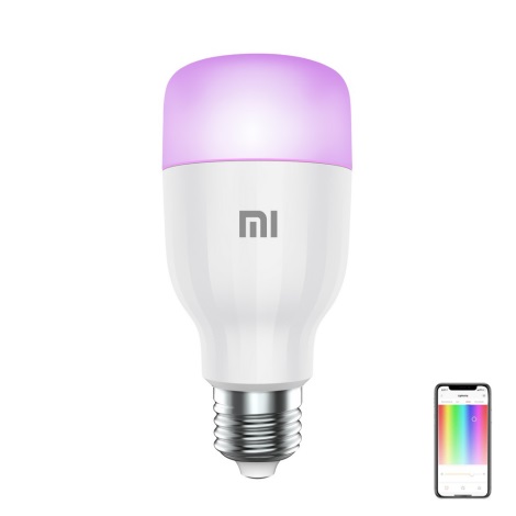 Xiaomi - LED-pære dæmpbar RGB-farver E27/9W/230V 1700-6500K Wi-Fi
