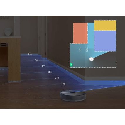 Xiaomi Smart Roborock Robotstøvsuger S6 Pure 58W Wi-Fi sort