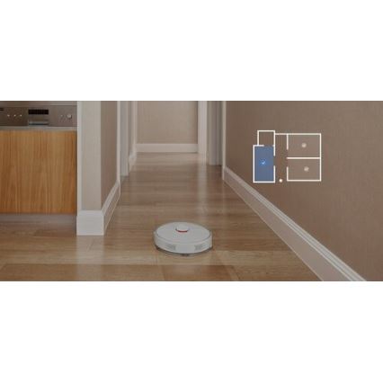 Xiaomi - Smart robotstøvsuger ROBOROCK S6 Pure 58W Wi-Fi hvid
