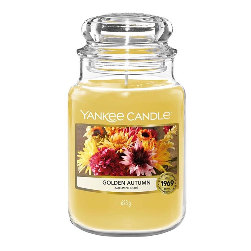 Yankee Candle - Duftlys GOLDEN AUTUMN stor 623g 110-150 timer