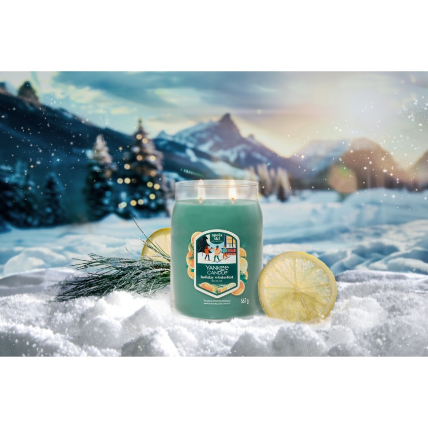 Yankee Candle - Duftlys HOLIDAY WINTERFEST stor 567g 60-90 timer
