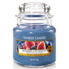Yankee Candle - Duftlys MULBERRY & FIG DELIGHT lille 104g 20-30 timer