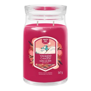 Yankee Candle - Duftlys SANTA ON SKIS stor 567 g 60-90 timer