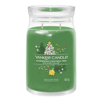 Yankee Candle - Duftlys SHIMMERING CHRISTMAS TREE stor 567 g 60-90 timer
