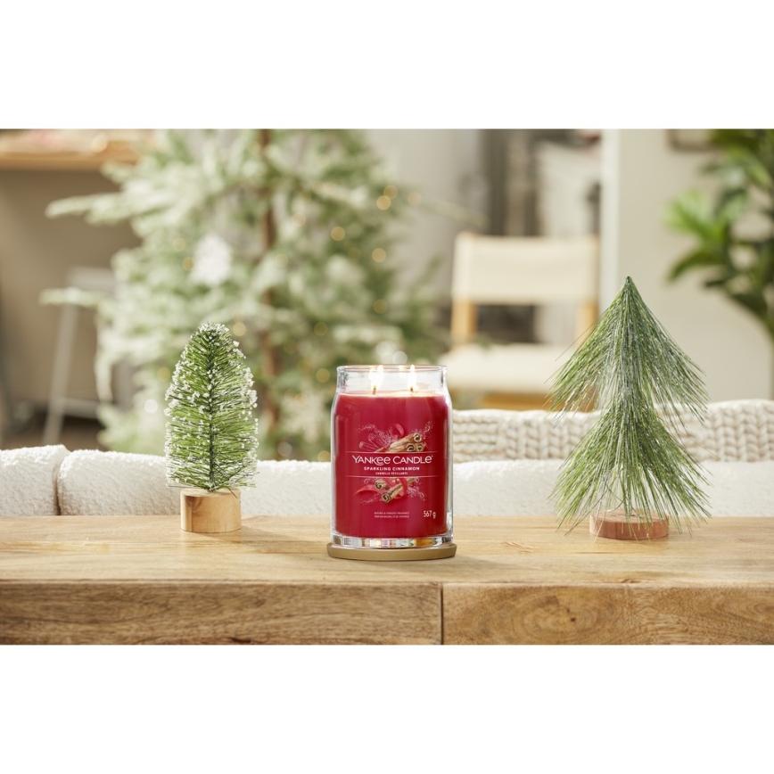 Yankee Candle - Duftlys SPARKLING CINNAMON stor 567g 60-90 timer.