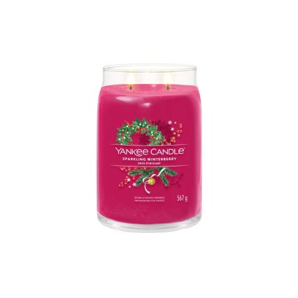 Yankee Candle - Duftlys SPARKLING WINTERBERRY stor 567g 60-90 timer