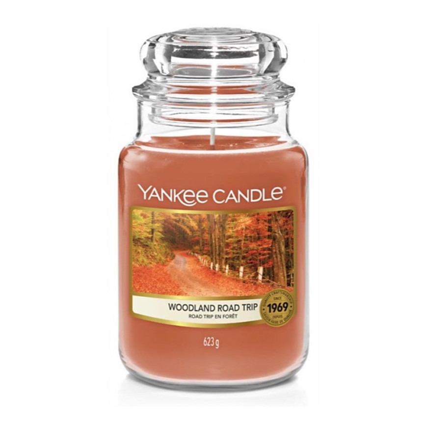 Yankee Candle - Duftlys WOODLAND ROAD TRIP stor 623 g 110-150 timer