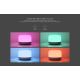 Yeelight - LED bordlampe dæmpbar RGB-farvet BEDSIDE LED/5W/5V Wi-Fi/Bluetooth