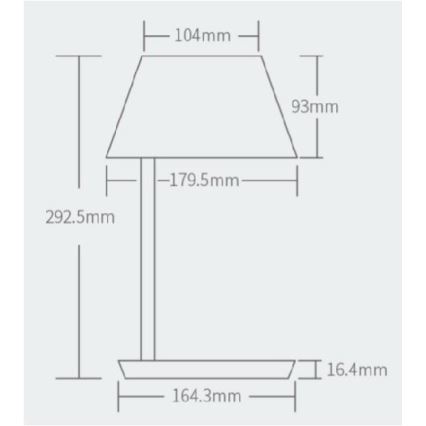 Yeelight - LED bordlampe m. trådløs opladning dæmpbar Staria Bedside Lamp Pro LED/20W/230V Wi-Fi