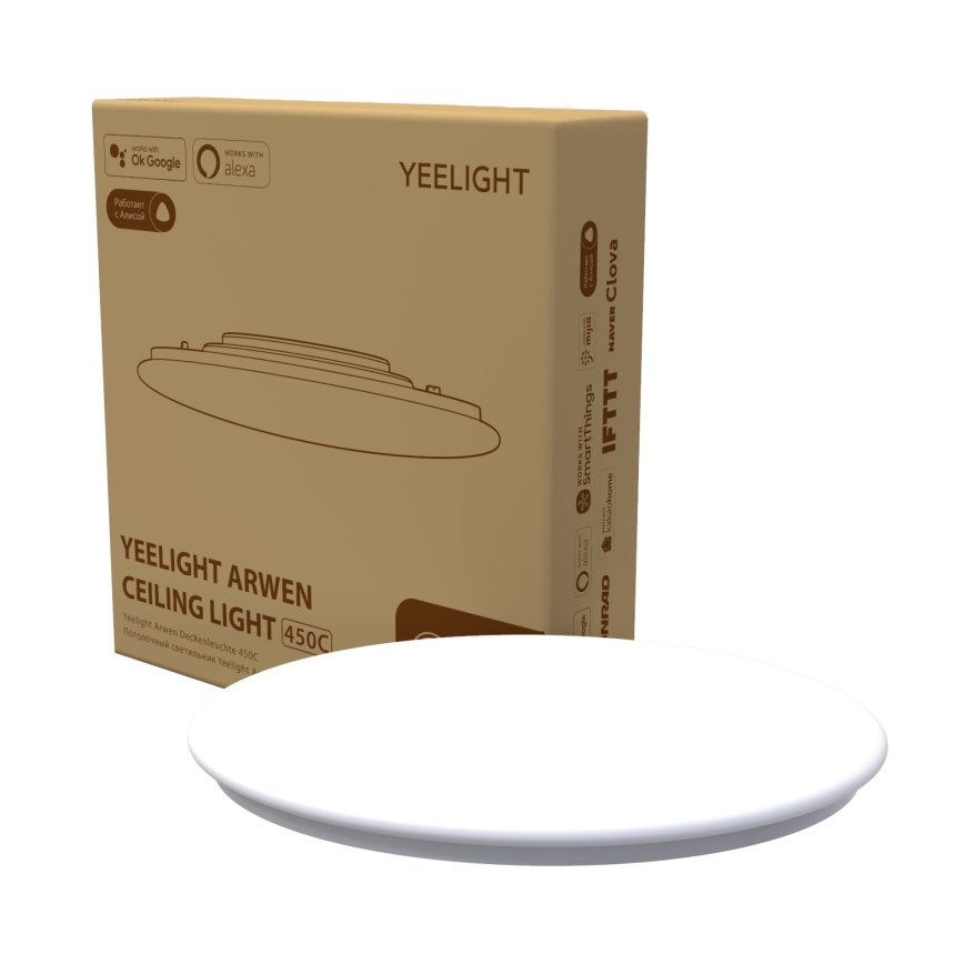 Yeelight - LED RGB Badeværelseslampe dæmpbar ARWEN 450C LED/50W/230V IP50 CRI 90 + fjernbetjening Wi-Fi/BT
