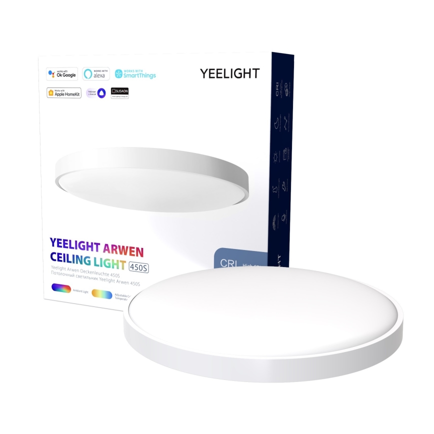 Yeelight - LED loftlampe dæmpbar RGB-farver ARWEN 450S LED/50W/230V CRI 90 + fjernbetjening Wi-Fi/Bluetooth
