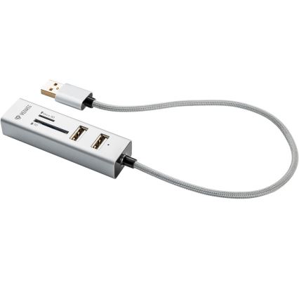 Yenkee - USB-hub 2.0 og kortlæser