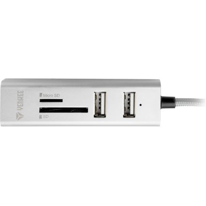 Yenkee - USB-hub 2.0 og kortlæser