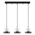 YILDO 3xE27/40W/230V hvid/sort pendellampe